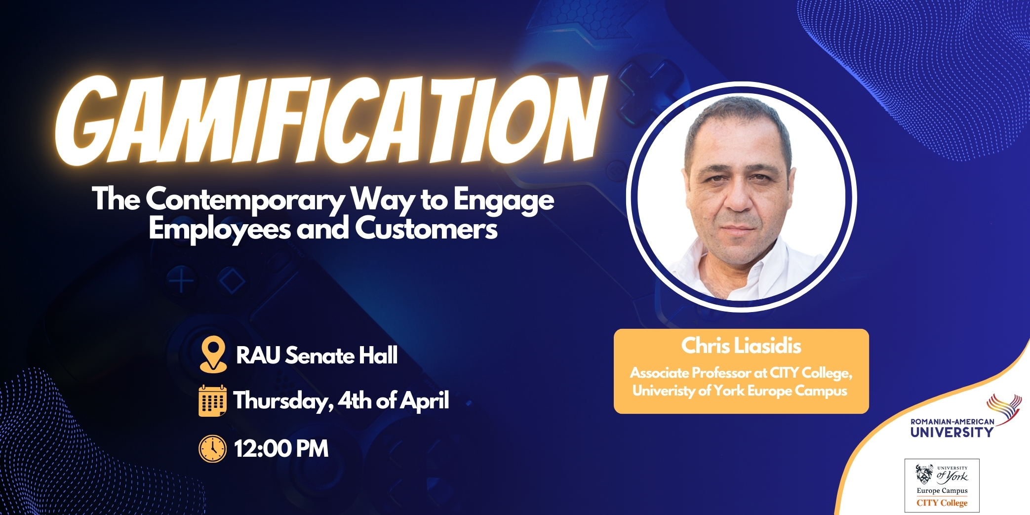 banner_Prof. Chris Liasidis Professor at University of York